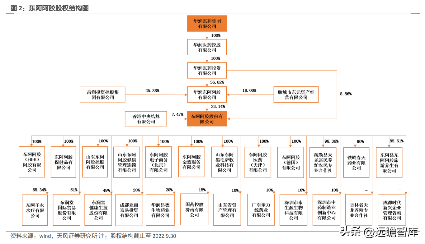 山东阿胶集团（阿胶行业龙头）