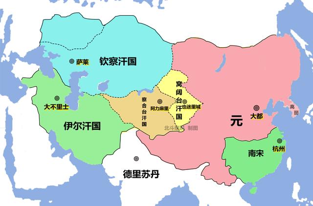 大蒙古帝国最完整的地图，大蒙古国的版图（通过地图了解蒙古帝国的扩张历程）