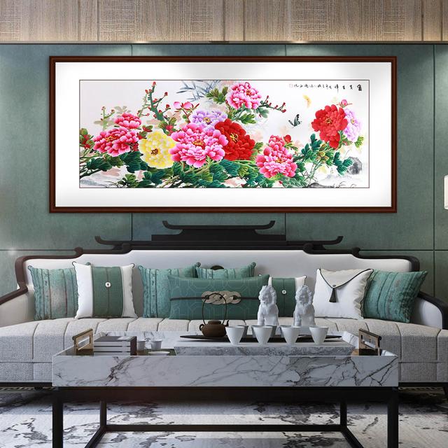 客厅挂什么字画最合适，5种主题风格共10幅