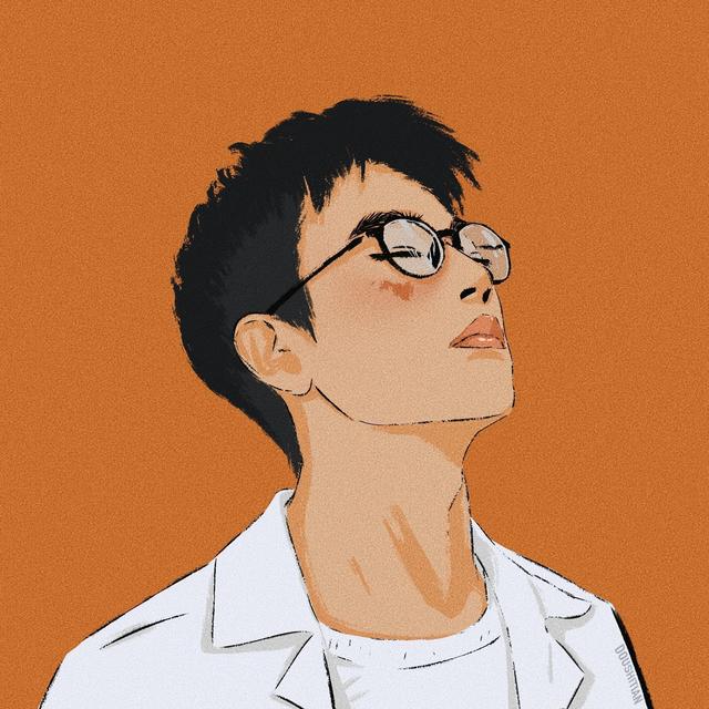 文艺范超帅男头，微信头像，文艺范超帅男头（简单好看的男生插画头像）
