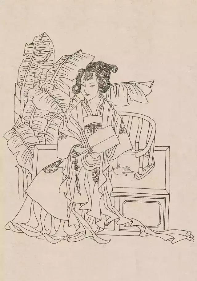 中国古代人物画，中国名画人物作品（中国古代人物白描画120幅欣赏）