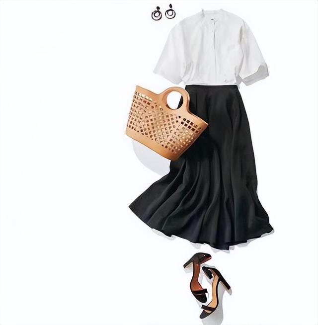 女生裙装穿搭，女生裙装穿搭图（4条半裙、15套穿搭）