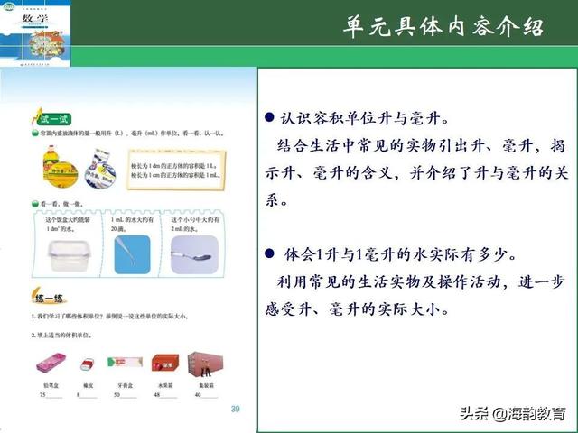 下的小学数学教材解读，“结构化视角”（海韵教育丨北师大版小学数学五年级）