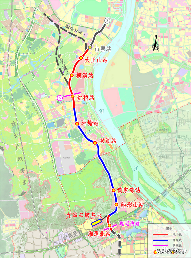 长沙3号地铁延长线何时通车，3号线南延线全线“电通”“车通”