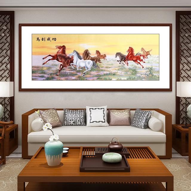 客厅挂什么字画最合适，5种主题风格共10幅