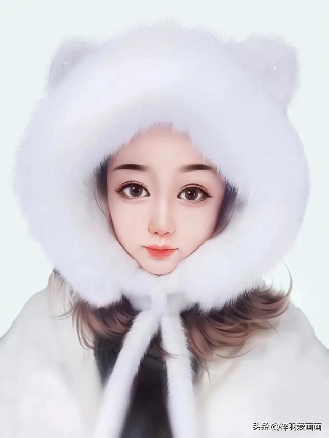 如何画出一幅小清新女生图画。，如何画出一幅小清新女生图画视频（精致清新女生手绘头像）