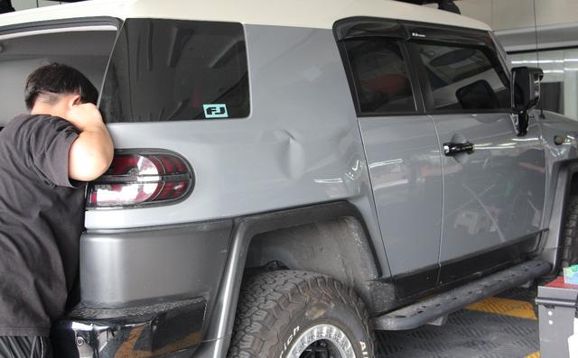 fj酷路泽改装，记丰田FJ 酷路泽小穿越改装（FJ酷路泽汽车凹陷修复）