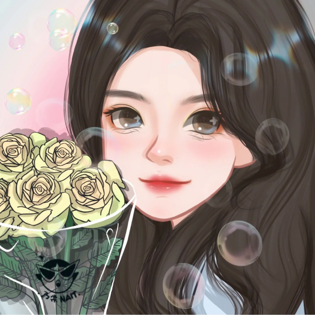 随性自由文艺范的卡通女生图片 不羁放纵的女孩，文艺小清新图片人物女卡通（卡通漫画少女插画）