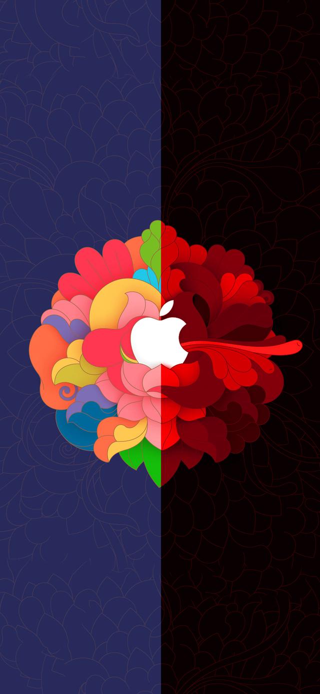苹果壁纸logo开机图片