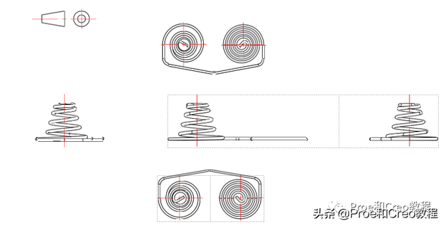 creo怎么画弹簧、弹簧画法，creo绘制弹簧（Proe/Creo弹簧基础知识简介）