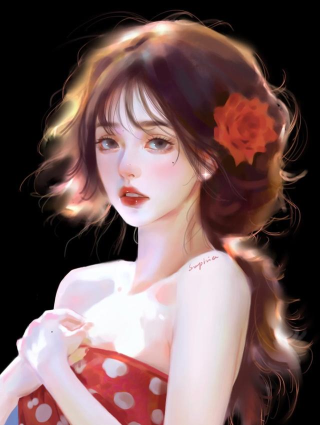 女生手绘头像。微信，女生手绘头像。（超有灵气的手绘女生头像）