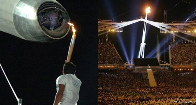 伦敦奥运会点火，奥运会开幕式主火炬怎么点着（最震撼也最具争议的那一箭）