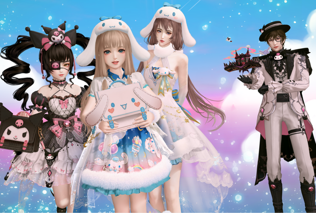 大耳狗图片 头像，可爱大耳狗图片微信（天谕手游大耳狗主题婚礼浪漫来袭）