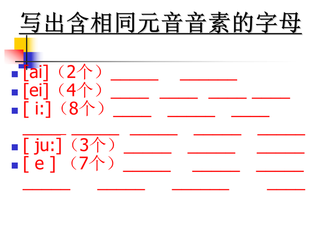 一口气背音标：字母读音分类，一次性分享给大家