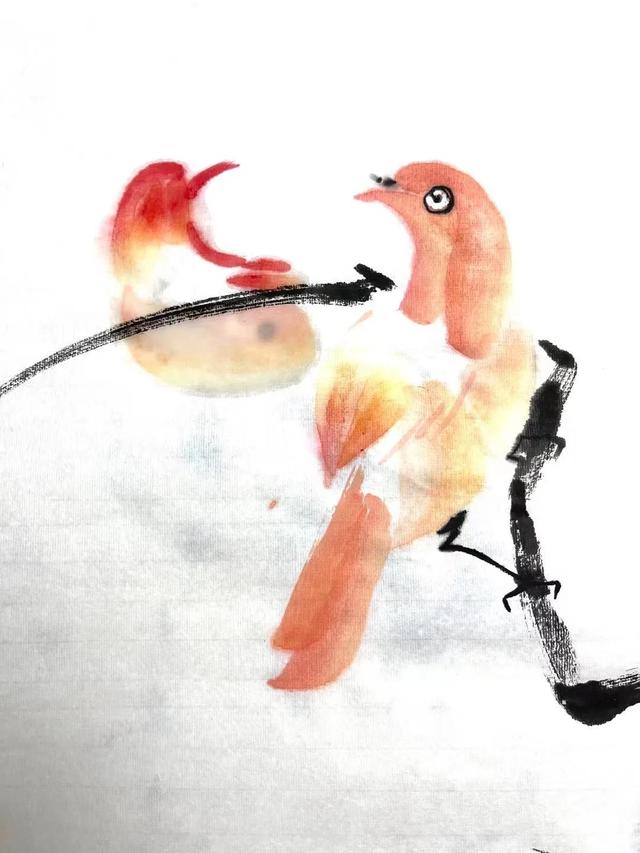简单的鸟怎么画，如何画简易的小鸟（画家刘华：鸟的画法）