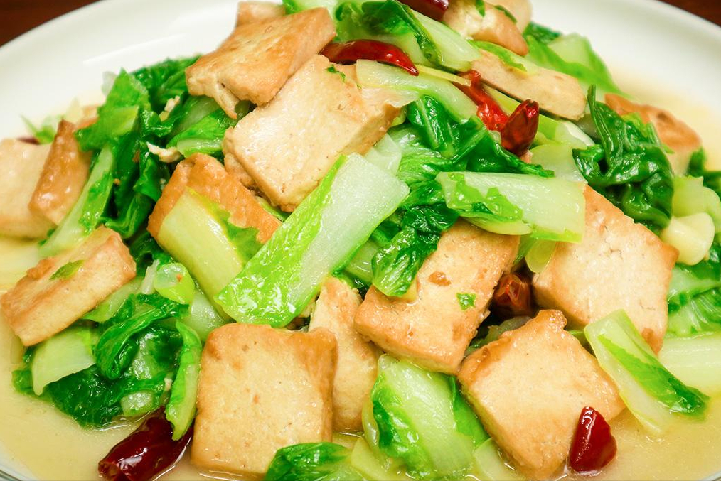 一,小白菜烩豆腐