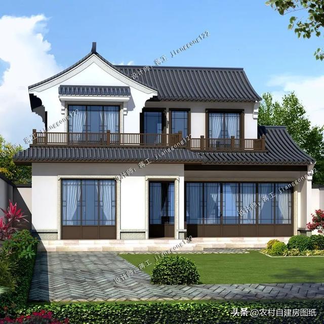建筑结构类型有哪些，大跨度建筑的常用结构类型有哪些（3款新中式二层农村别墅）