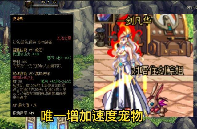 dnf玛巴斯宠物属性，DNF：盘点最稀有宠物排行