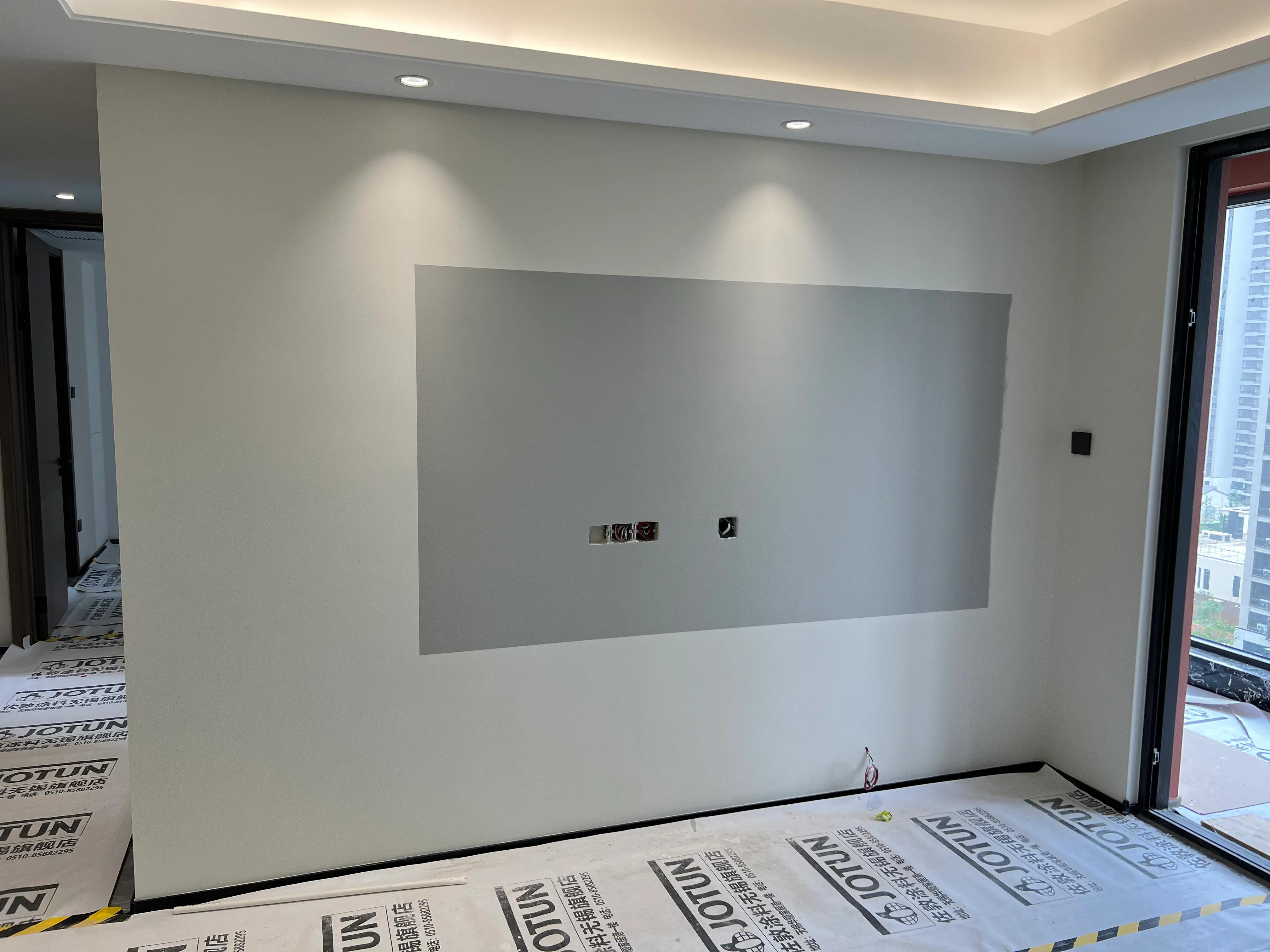 电视墙背景墙做什么颜色好看，电视墙背景墙用什么颜色好（墙面乳胶漆如何配色#电视背景#床背景）