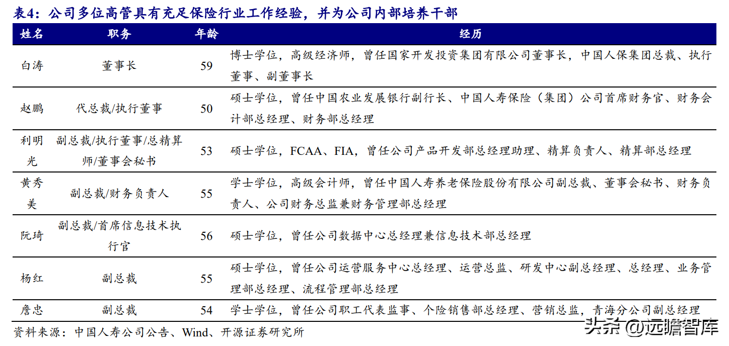 中国人寿财险公司（传统寿险龙头）