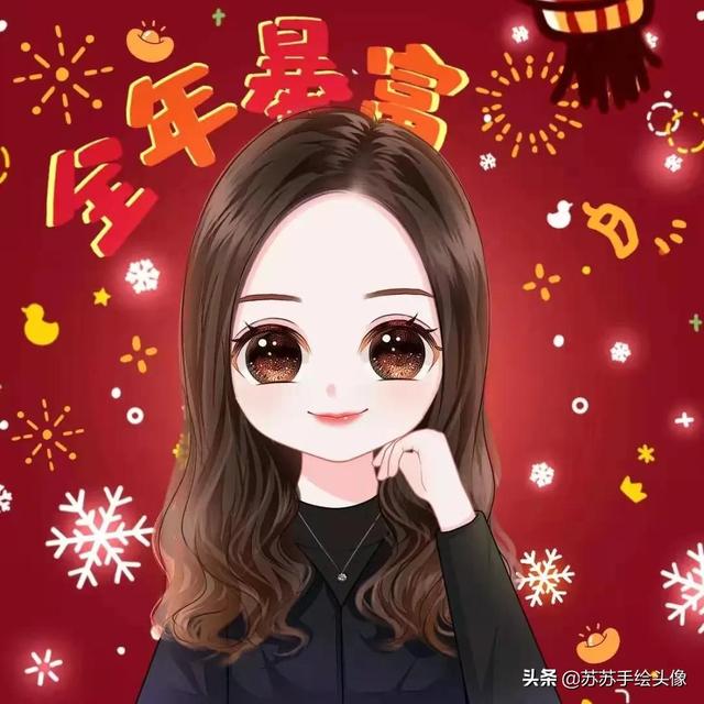 超火财神图，最全的财神图（红红火火的卡通头像）