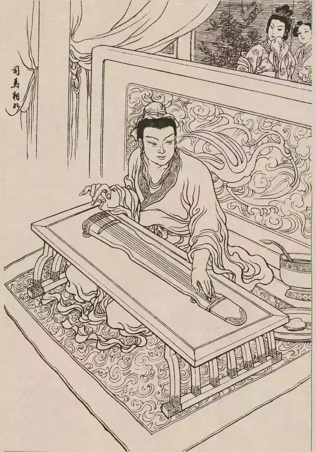 中国古代人物画，中国名画人物作品（中国古代人物白描画120幅欣赏）