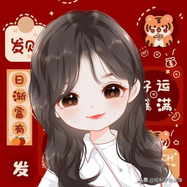 小女孩卡通头像，可爱小女生卡通头像微信（又甜又可爱的女生卡通头像）