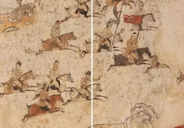 唐代墓室壁画作品，已成为国潮中顶流IP。唐代壁画临摹绘画作品收藏热