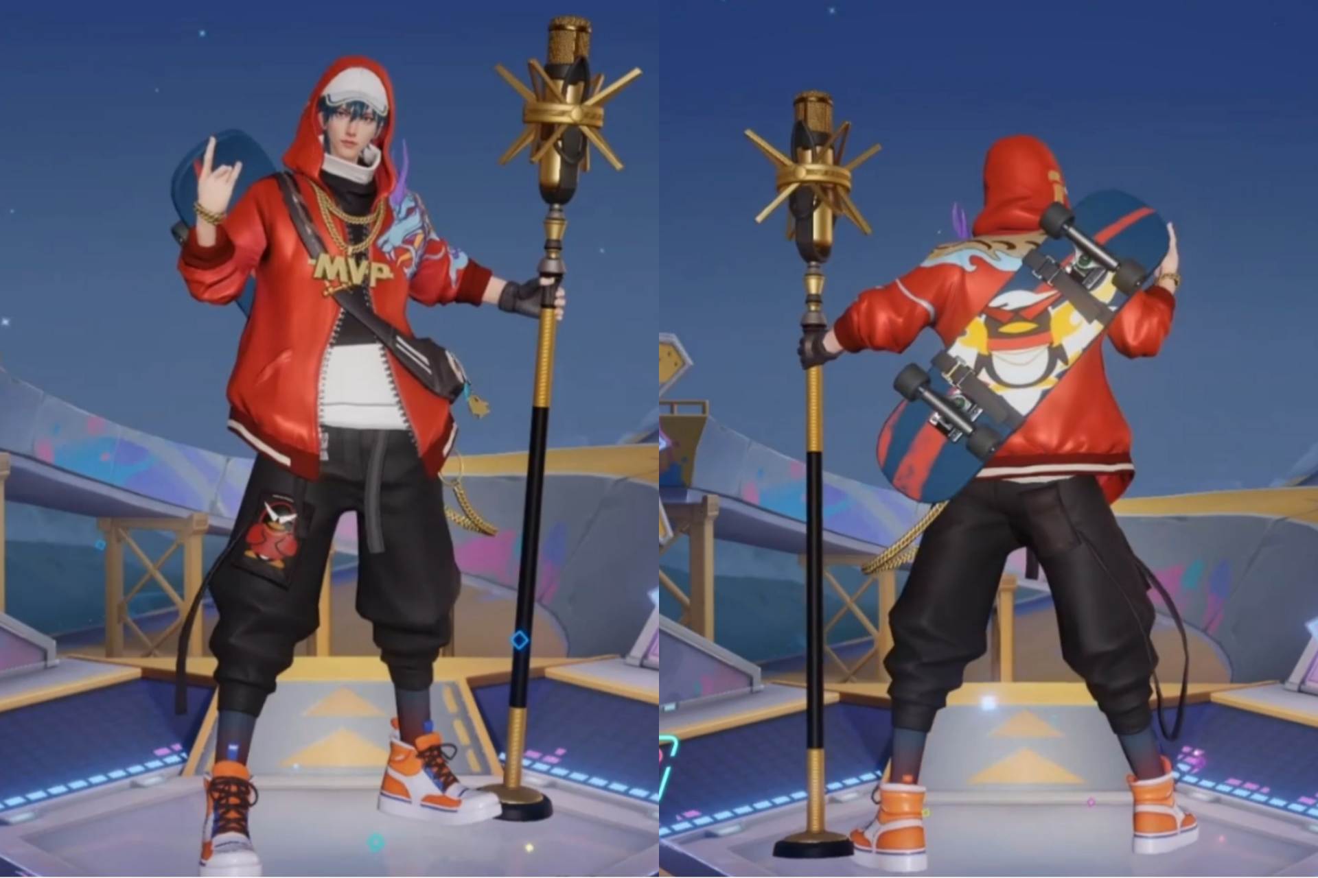 赵云嘻哈天王的全新形象以及技能特效,这也相当于是一款赵云的新皮肤