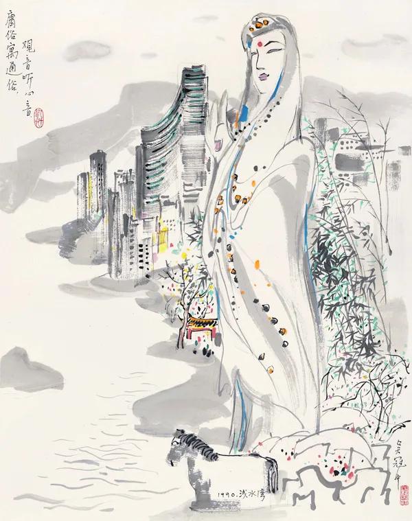 吴冠中作品，吴冠中作品长江三峡赏析（吴冠中笔下的中国香港）