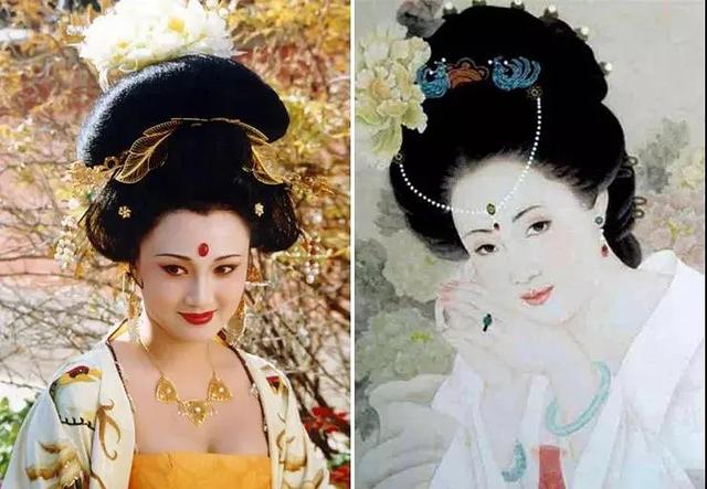 古代步摇图片，日本艺妓她们头上戴的发饰名称。那个圆球和那些像步摇的东西叫什么名字。（步摇、花钿、折股钗、凤簪、梳篦、花冠）