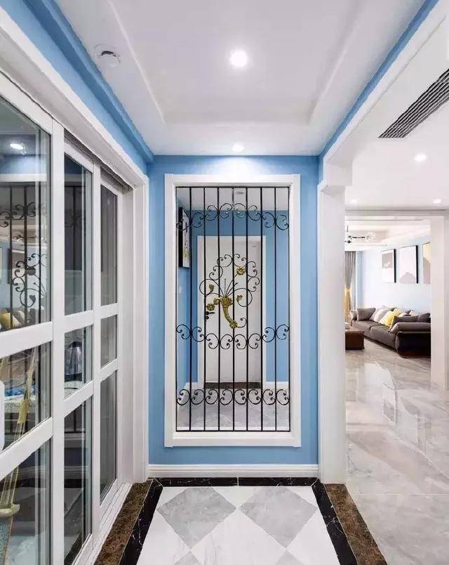 楼道门对门在风水上有讲究吗,一进门就被玄关这道墙迷住了 - 玉三网