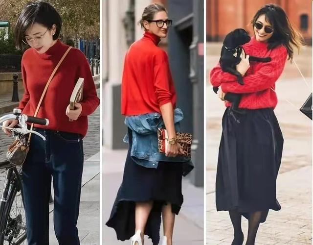 红色衣服搭配，红色衣服搭配什么颜色鞋子（5种适合红色的色彩搭配方式）