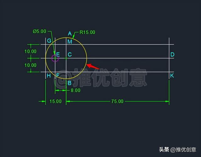 简单的cad制图，cad简单绘图教程（按照大步骤来绘图）