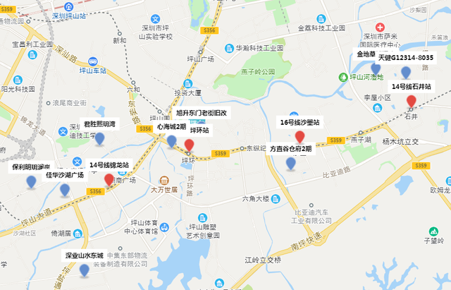 深圳坪山云巴2号线规划，一次迎来2地铁+16个站点