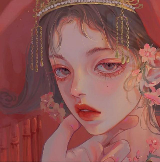 红衣女生真人古风头像 亦惜醉红颜微信，红衣女生真人古风头像 亦惜醉红颜（古风女生头像<红衣胜火>）