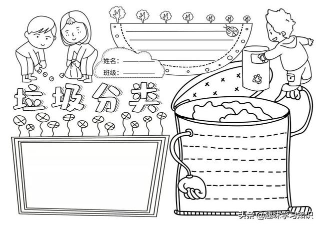 垃圾分类的手抄报怎么画，垃圾分类的手抄报怎么画 简单（垃圾分类<环保>手抄报集）
