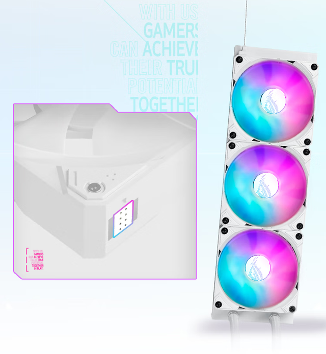 rog机械键盘白色，ROG龙神3代白色版水冷加入618大促