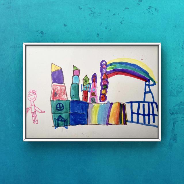卡通房子简笔画，怎么画卡通房子简笔画（幼儿园娃在家画）