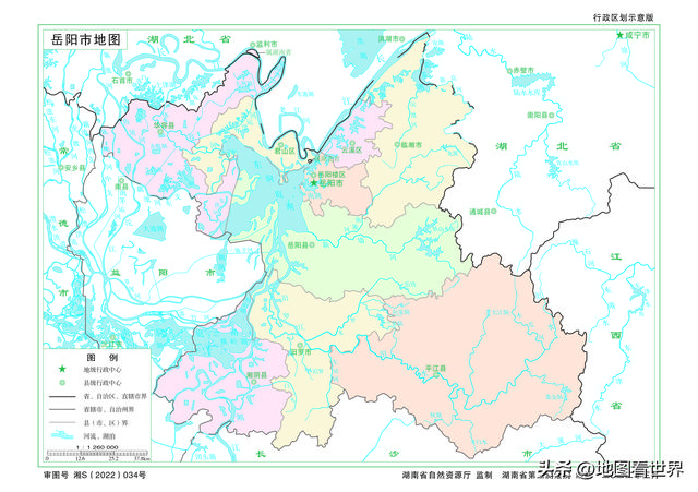 县级市是什么意思，地级市是什么意思通俗（2022年湖南省及下辖14市州标准地图政区版）