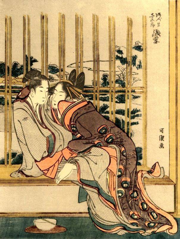 日本浮世绘的画风，来自日本的“春宫图”——浮世绘