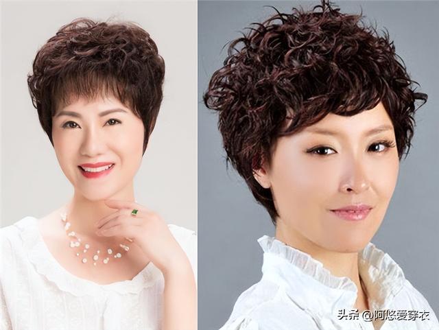 50岁女人剪什么发型好看，50岁女人减龄最好看发型（烫这3种卷就够了）