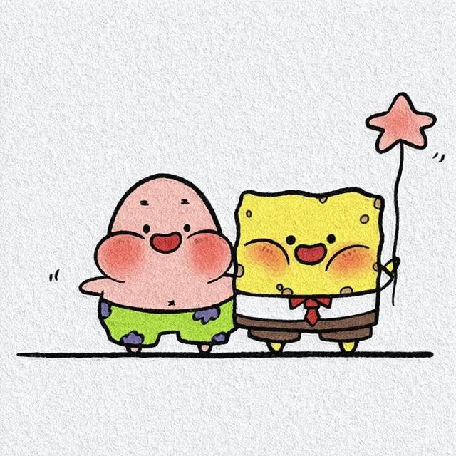 海绵宝宝人物，顾云曦.可爱海绵宝宝动画片人物微信（海绵宝宝和派大星动漫头像）
