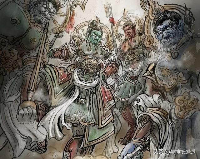 四大天王是哪四个神仙，四大天王是哪四个神仙魔礼青（从四大天王归属分清汉传佛教诸神、道教神仙和民俗神话）
