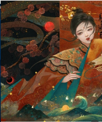 10一15岁画画古风，10一15岁画画教程风景（古风美女少年绘画）