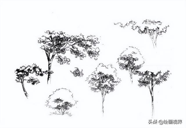 简单好画的风景速写 初学者，老师都是从基础画起来的