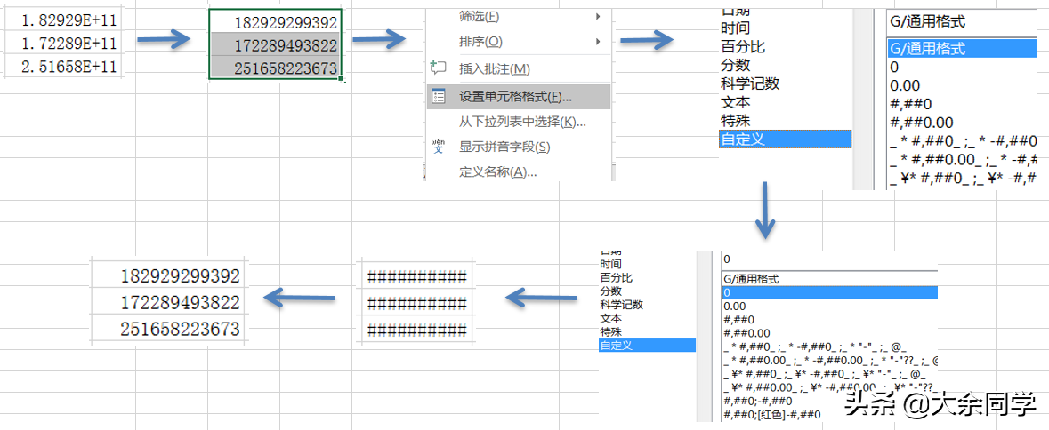 excel输入数字出现e+别的是为啥，Excel输入数字变成E+怎么办（Excel20.数字变成E+）