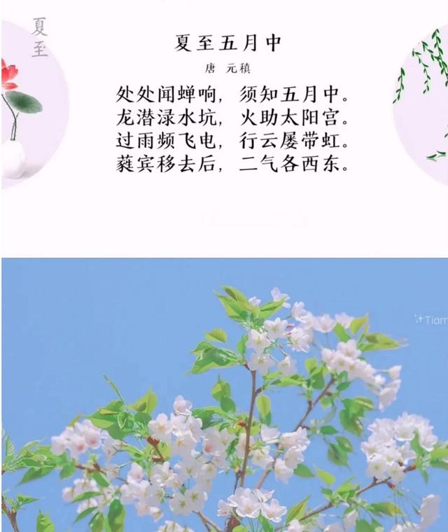 夏至的古诗四句 关于夏至的诗句古诗，夏至的古诗四句（夏至里的最美古诗词）