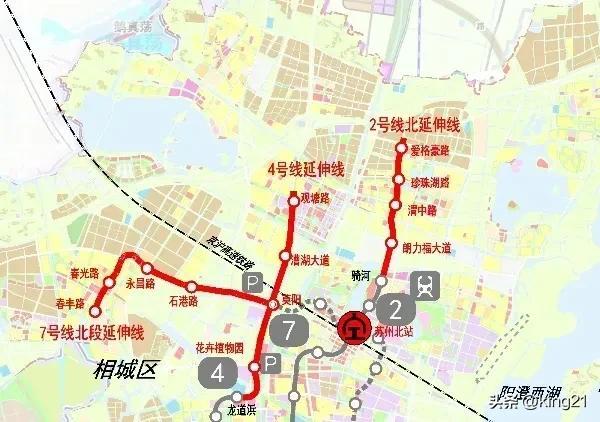 苏州地铁四号线，苏州地铁4号线清晰图（苏州轨道交通2、4、7号线延伸线工程初步设计通过专家审查）