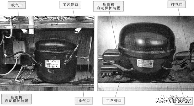 海尔冰箱压缩机，冰箱更换压缩机操作及注意事项（电冰箱压缩机的结构和功能原理）